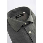 Baldinini Trend Gray Cotton Shirt