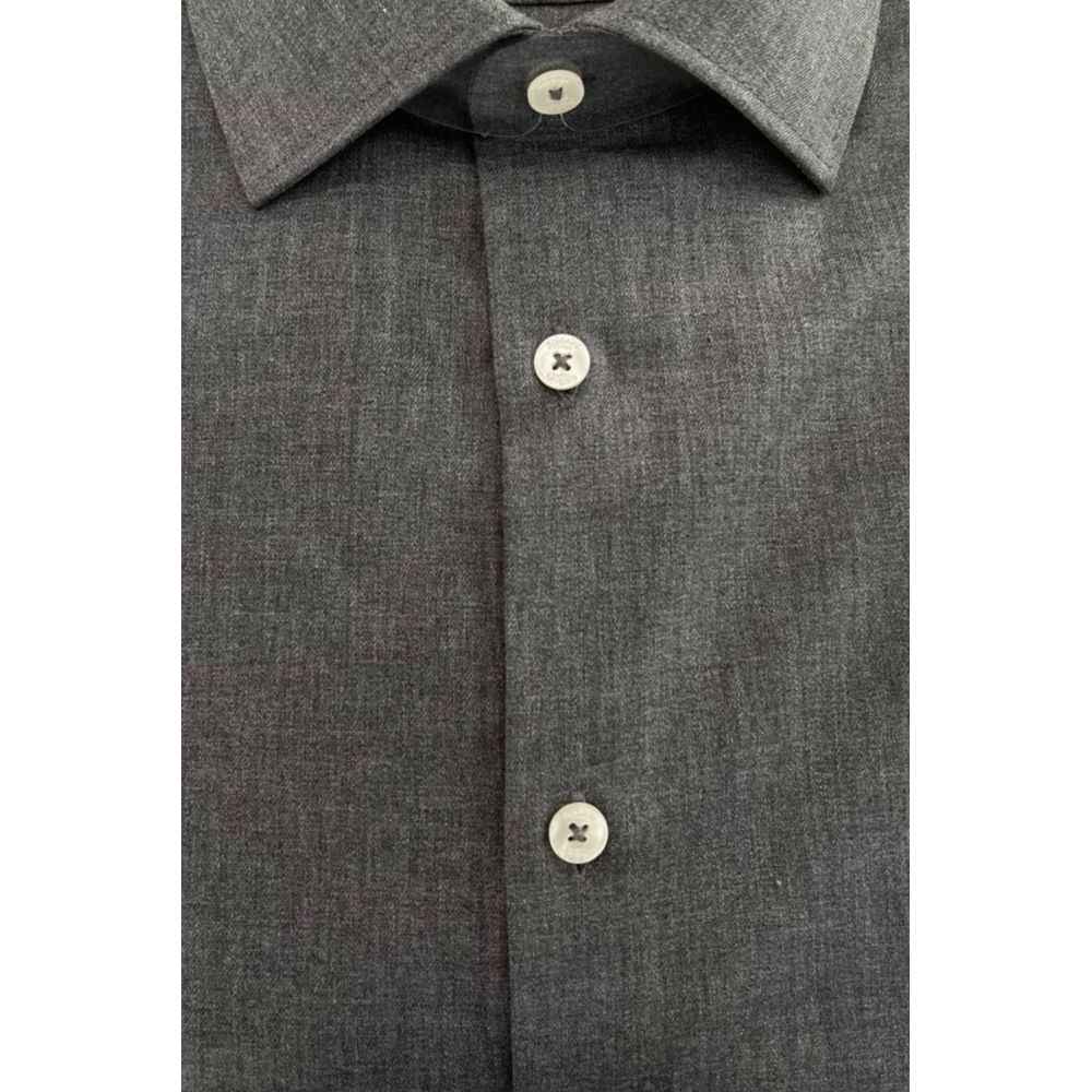 Baldinini Trend Gray Cotton Shirt