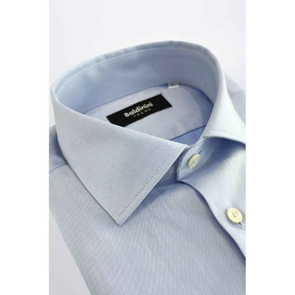 Baldinini Trend Light Blue Cotton Shirt
