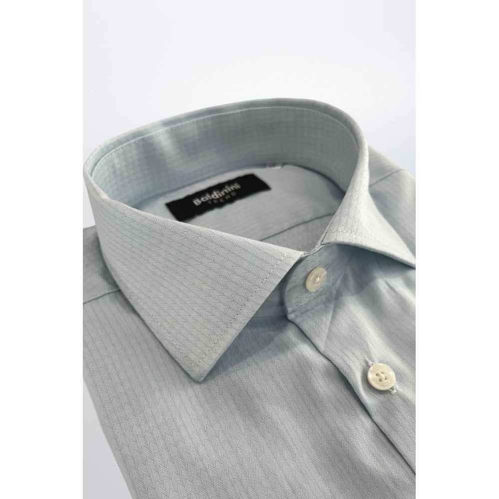 Baldinini Trend Light Blue Cotton Shirt
