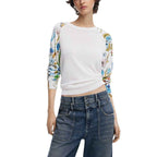 Desigual White Viscose Sweatshirt