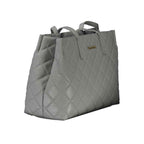Mario Valentino Gray Polyethylene Handbag
