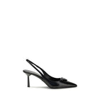 Prada Black Leather High Heel Pumps