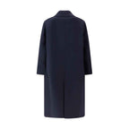 Sunflower Blue Fleece Wool Coat
