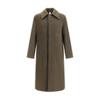 Sunflower Green Fleece Wool Coat