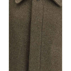 Sunflower Green Fleece Wool Coat