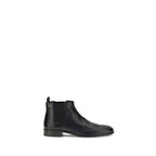 Prada Black Leather Ankle Boots
