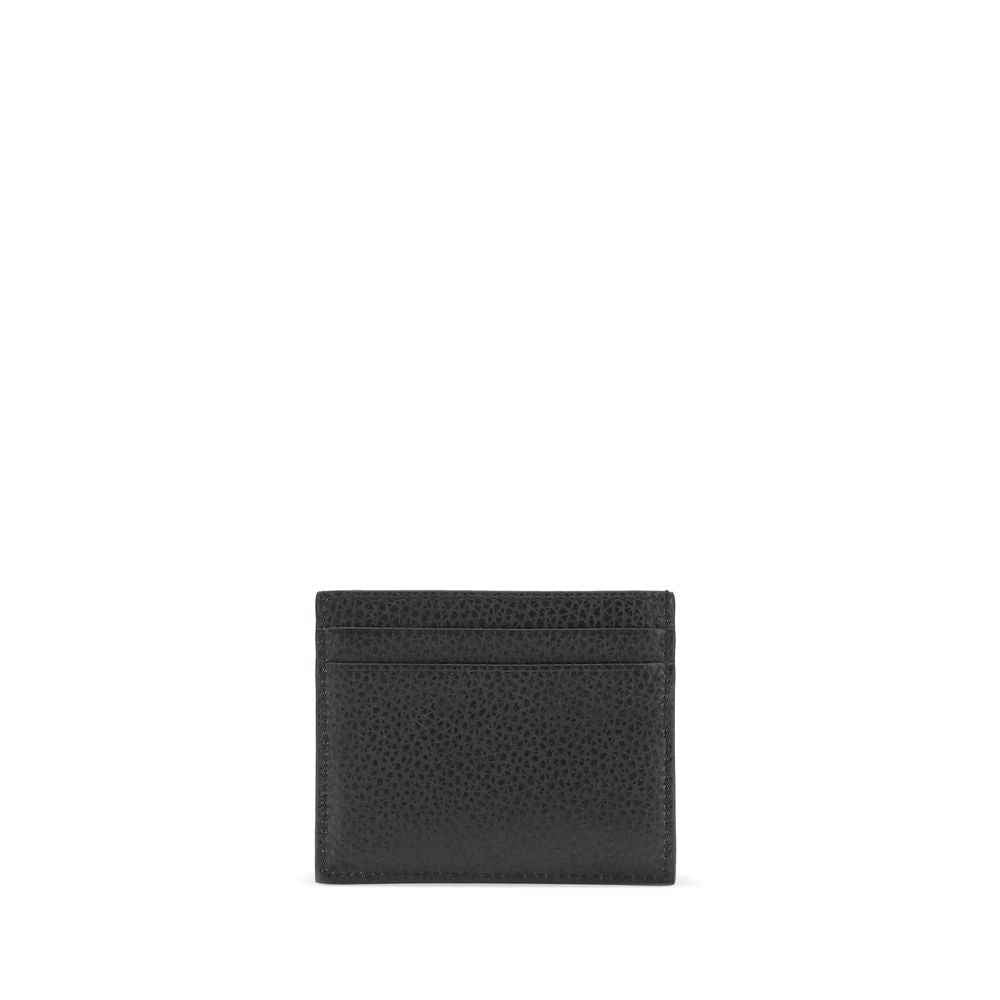Valentino Garavani Black Calf Leather Bos Taurus Wallet