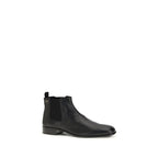 Prada Black Leather Ankle Boots