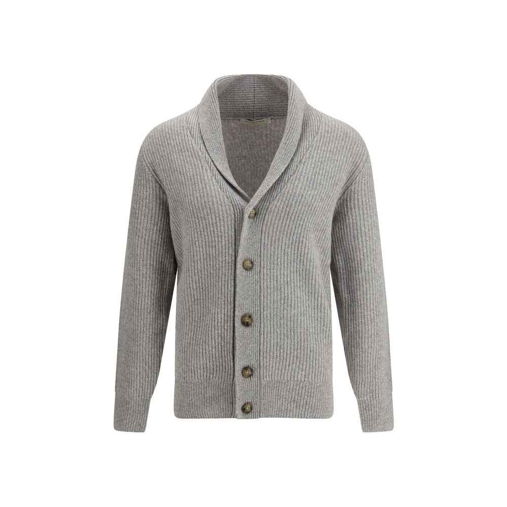 Brooksfield Gray Fleece Wool Cardigan