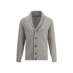 Brooksfield Gray Fleece Wool Cardigan