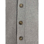 Brooksfield Gray Fleece Wool Cardigan