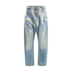 Vivienne Westwood Light Blue Cotton Relaxed Fit Jeans