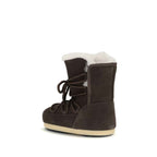 Moon Boot Brown Leather Lace-Up Boots