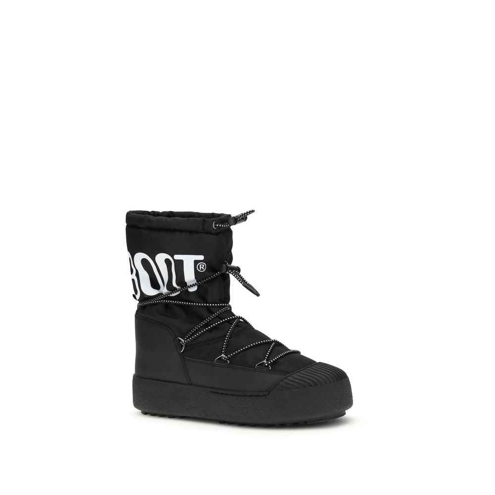 Moon Boot Black Polyamide Lace-Up Boots