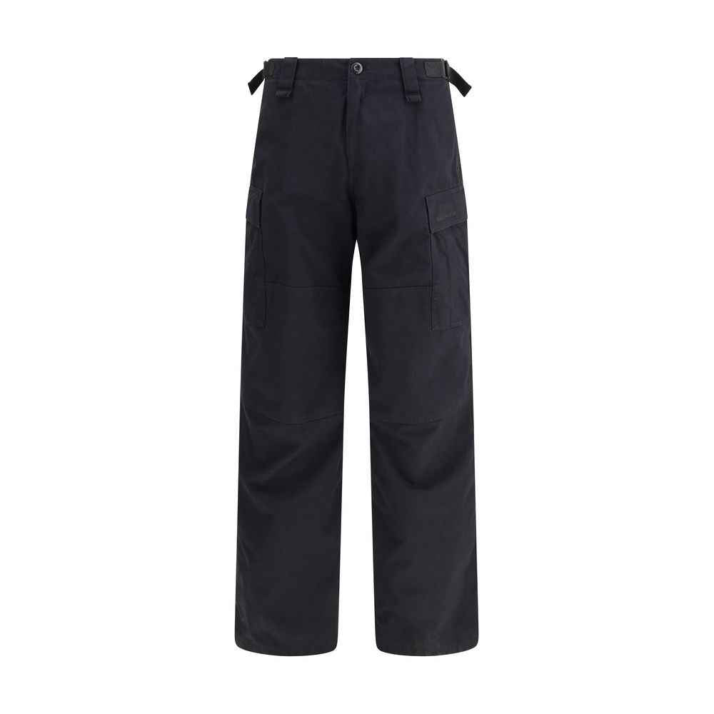 Balenciaga Black Cotton Cargo Pants