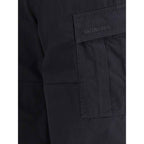 Balenciaga Black Cotton Cargo Pants