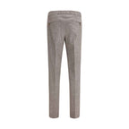 PT Torino Brown Fleece Wool Casual Pants