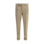PT Torino Green Fleece Wool Dress Pants