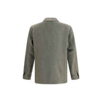 Finamore Green Fleece Wool Coat