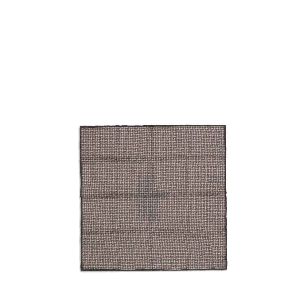 Brunello Cucinelli Brown Silk Scarf