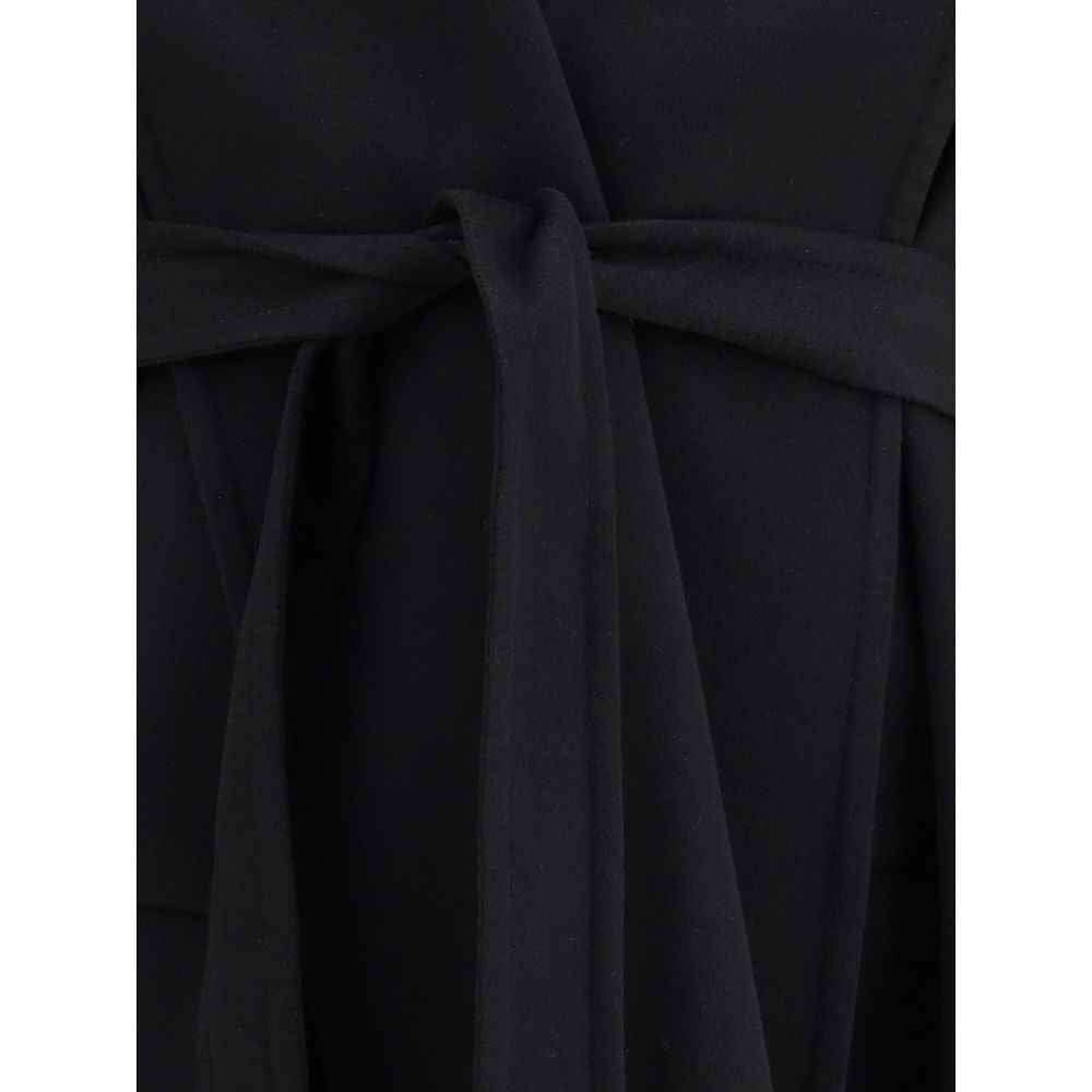 Tom Ford Black Fleece Wool Coat