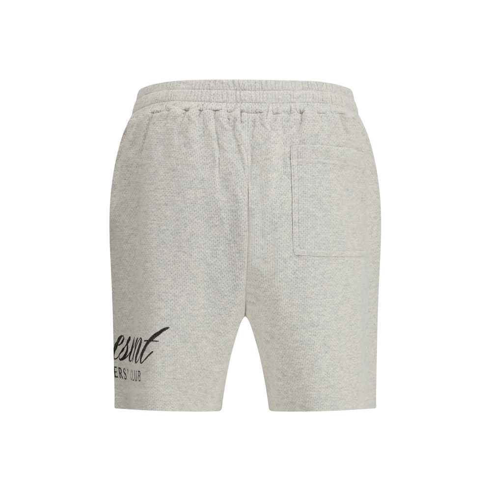 Represent Cream Cotton Bermuda Shorts