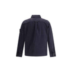 Stone Island Blue Cotton Dress Shirt