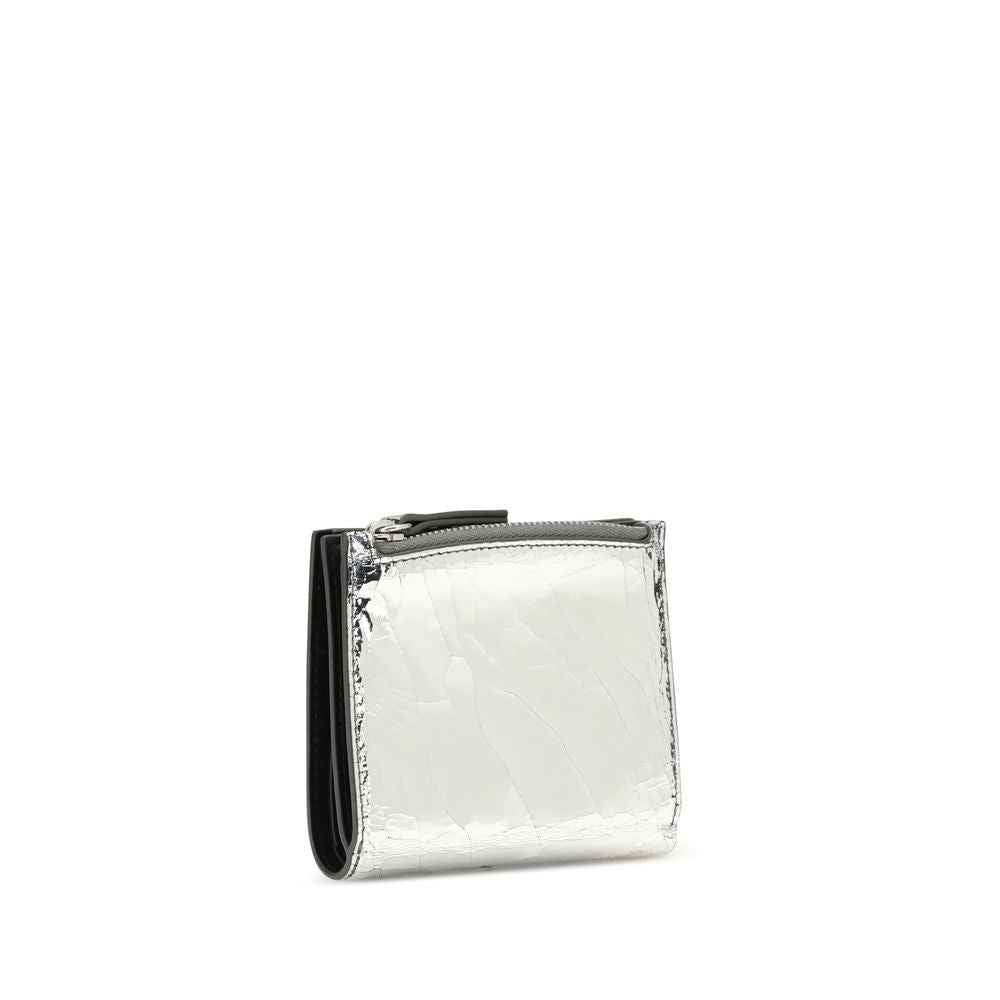 Margiela Silver Calf Leather Bos Taurus Wallet