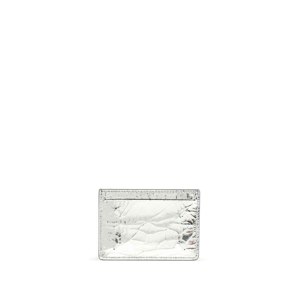 Margiela Silver Leather Wallet