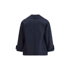 Cruna Blue Fleece Wool Coat