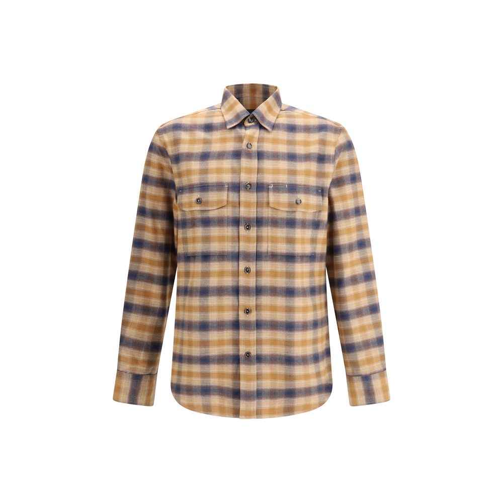Brioni Multicolor Denim Shirt