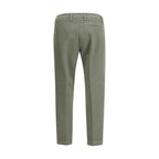 Cruna Green Cotton Casual Pants
