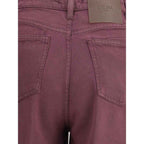 Cruna Purple Tencel Relaxed Fit Jeans