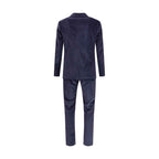 Gi Capri Blue Cotton Two-Piece Suit
