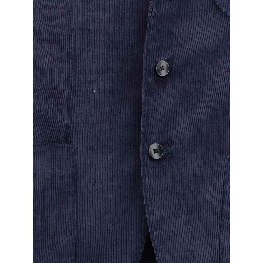 Gi Capri Blue Cotton Two-Piece Suit