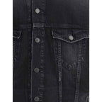 Balenciaga Black Cotton Denim Jacket