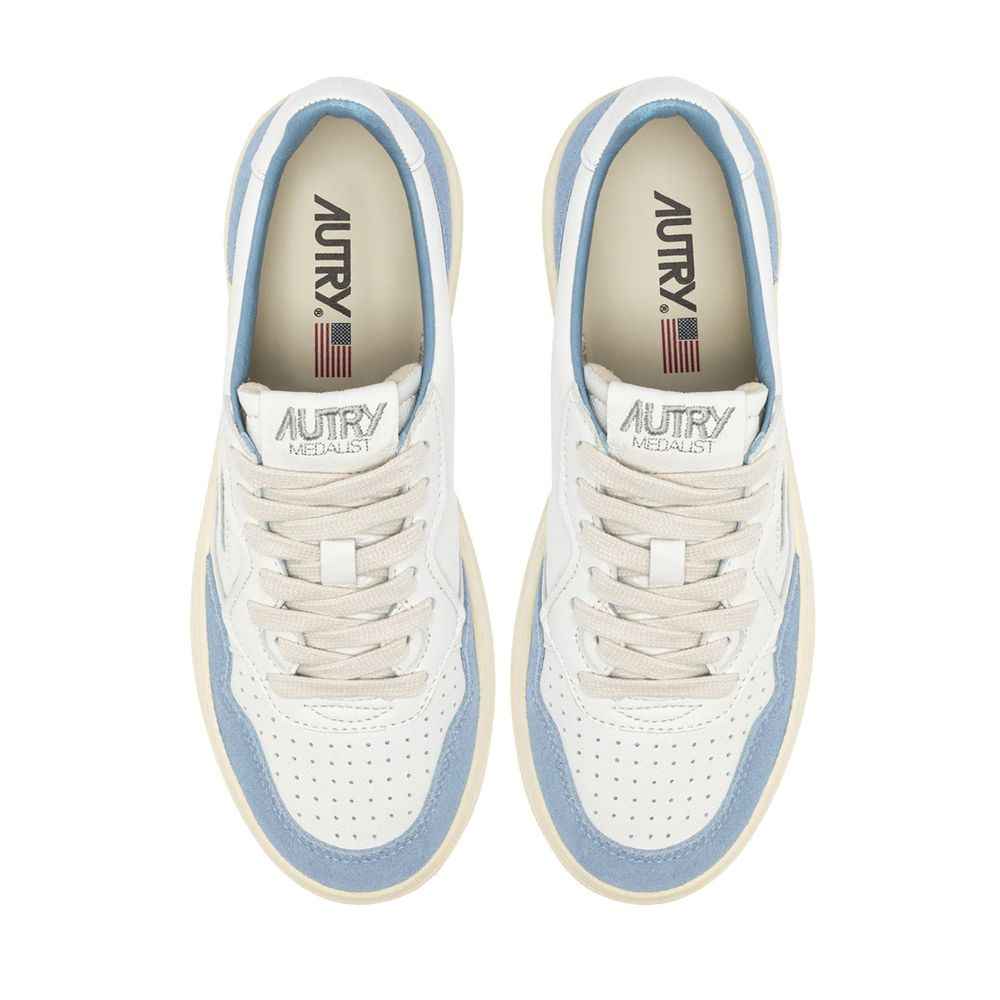 Autry White Leather Low Top Sneakers