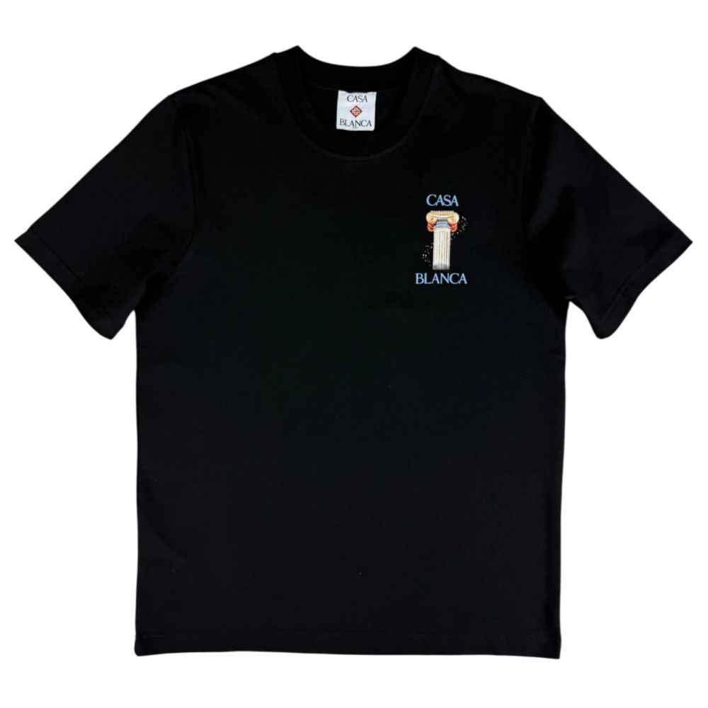 Casablanca Black Cotton T-Shirt
