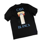 Casablanca Black Cotton T-Shirt