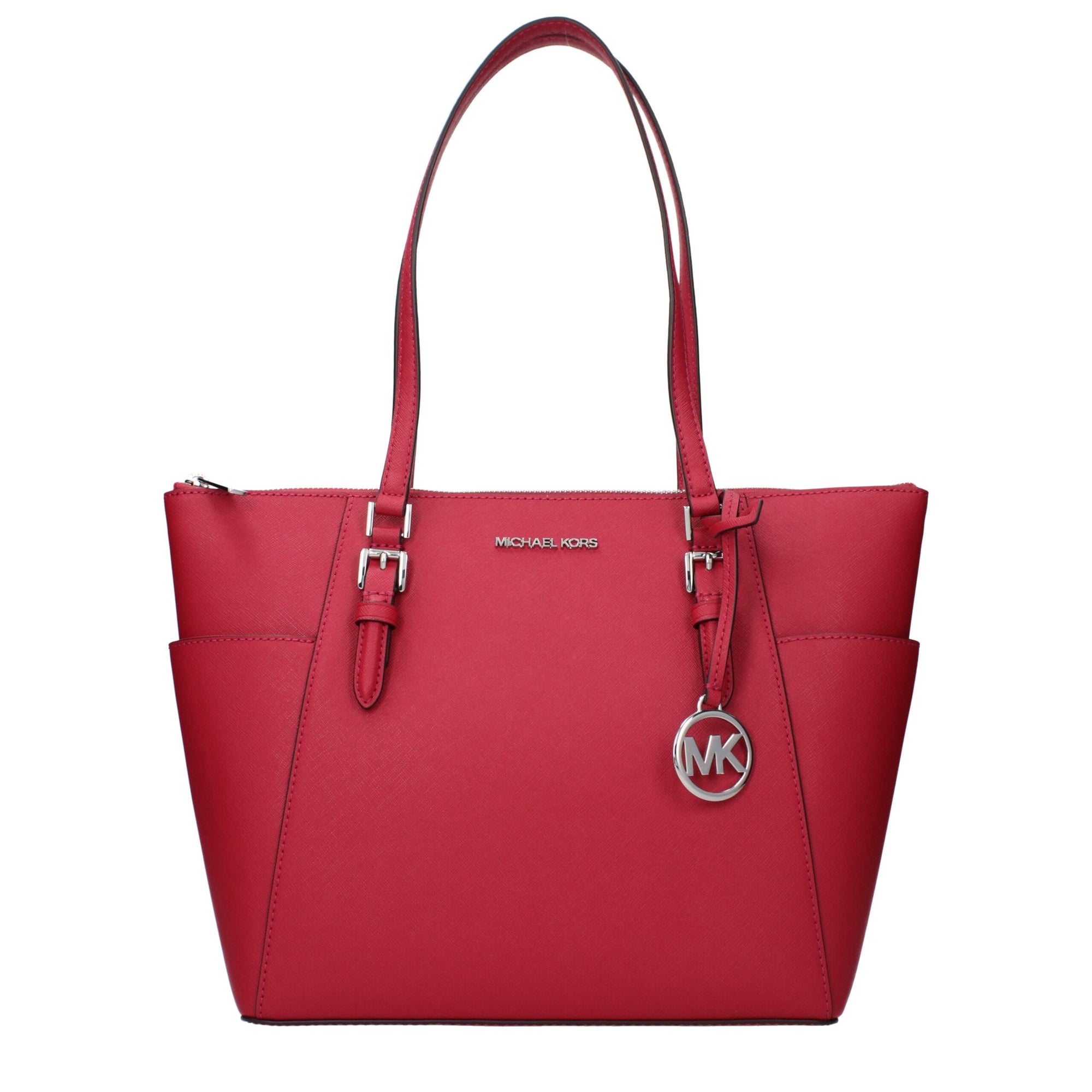 Michael Kors Red Leather Shoulder Bag