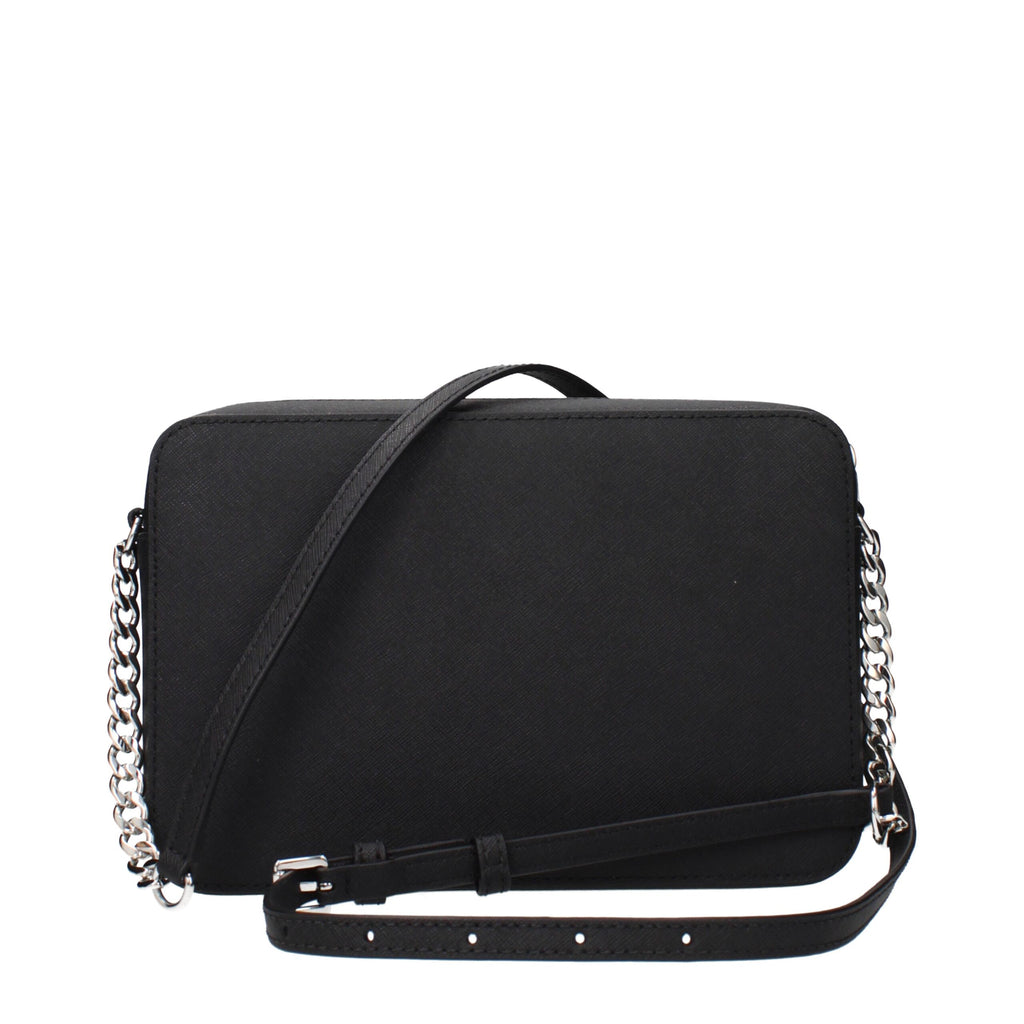Michael Kors Black Leather Crossbody Bag