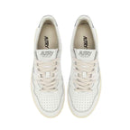 Autry White Leather Low Top Sneakers