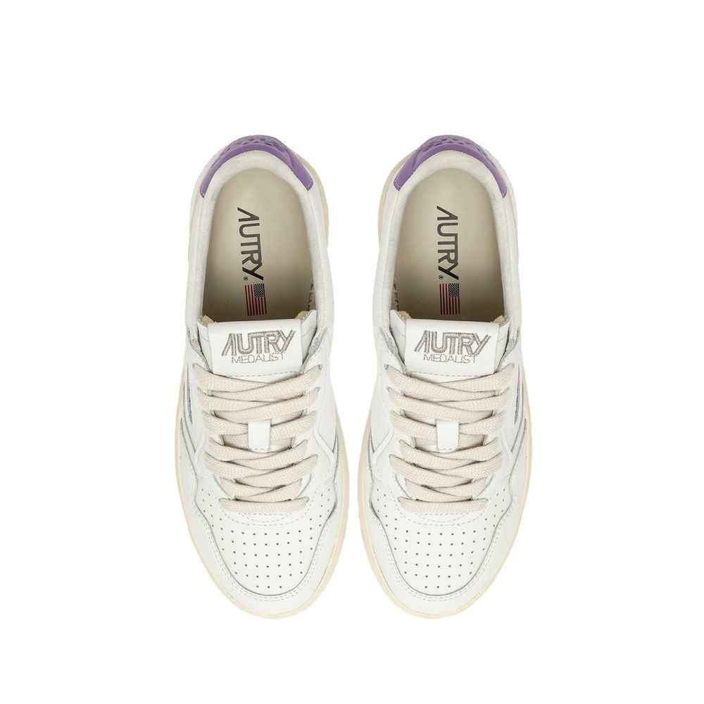 Autry White Leather Low Top Sneakers