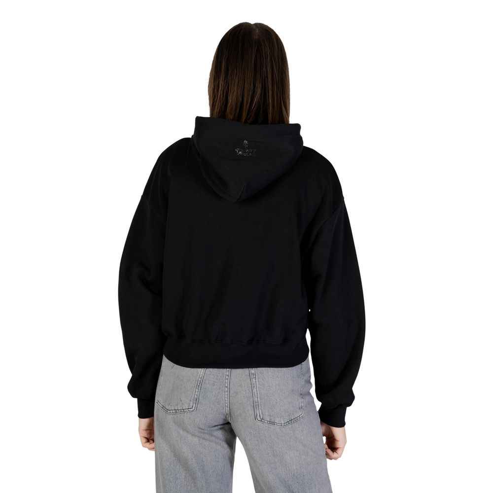 County of Milan Black Cotton Hoodie
