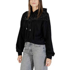 County of Milan Black Cotton Hoodie