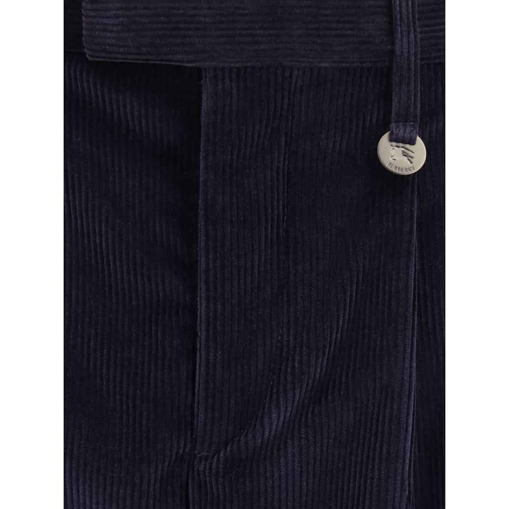 Burberry Blue Cotton Pants