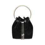 Jimmy Choo Black Silk Shoulder Bag