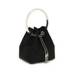 Jimmy Choo Black Silk Shoulder Bag