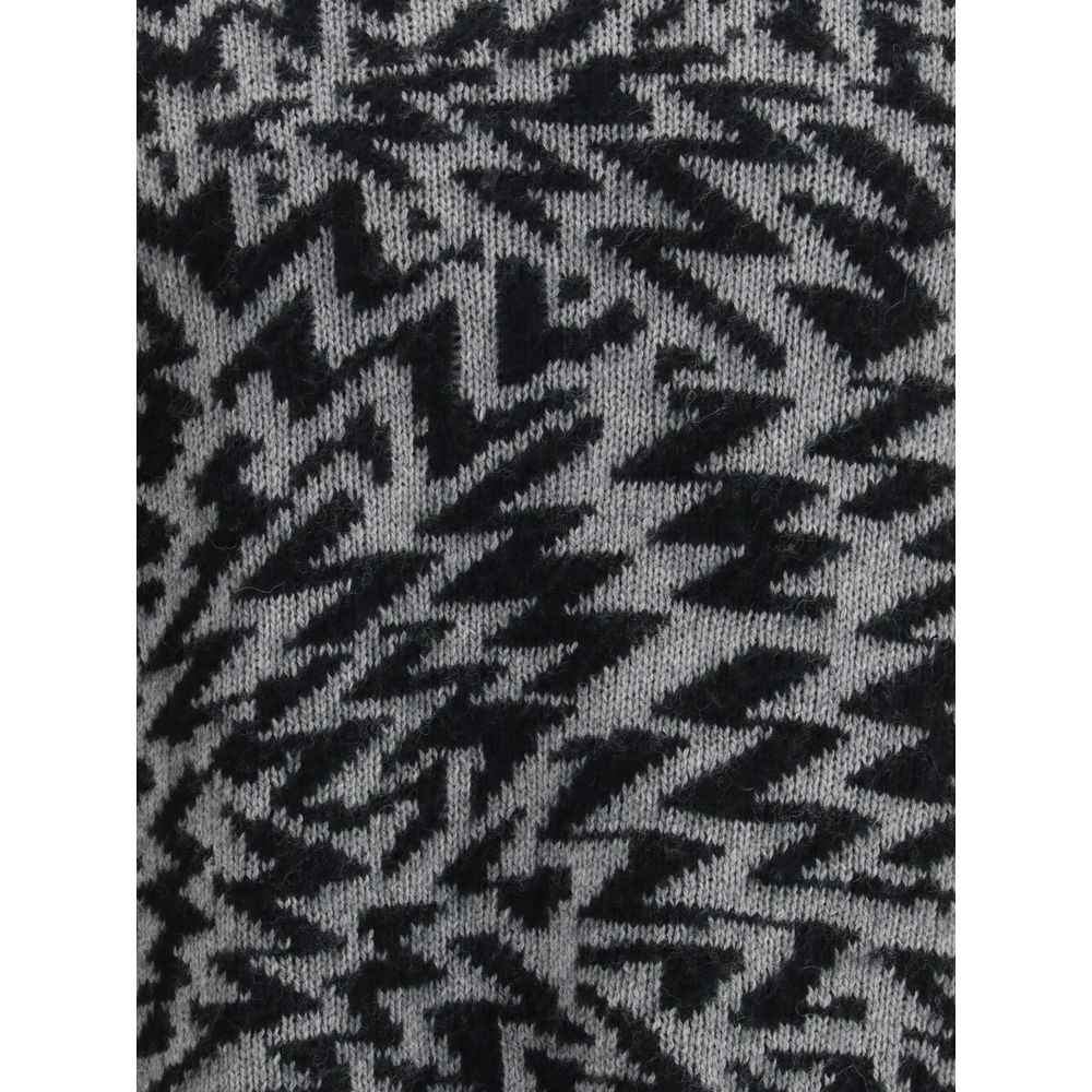 Laneus Gray Wool Sweatshirt